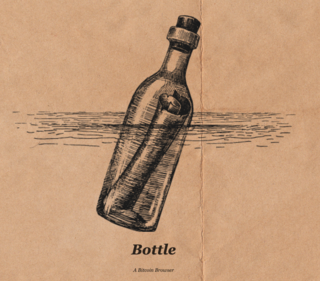 <h3> A Bitcoin Browser</h3>
<p>Bottle is a browser that lets you surf the Bitcoin network for these things, and brings them all together through Bitcoin native URI schemes such as B:// or C:// (or any other protocols we add in the future).</p>
<p>Note that the address bar below uses a b:// address:, not HTTP or HTTPS. This HTML file is 100% hosted and served from the Bitcoin blockchain, and has nothing to do with where a "server" is located.</p>
<p><a href="https://bottle.bitdb.network/" target="_blank">bottle.bitdb.network</a></p>